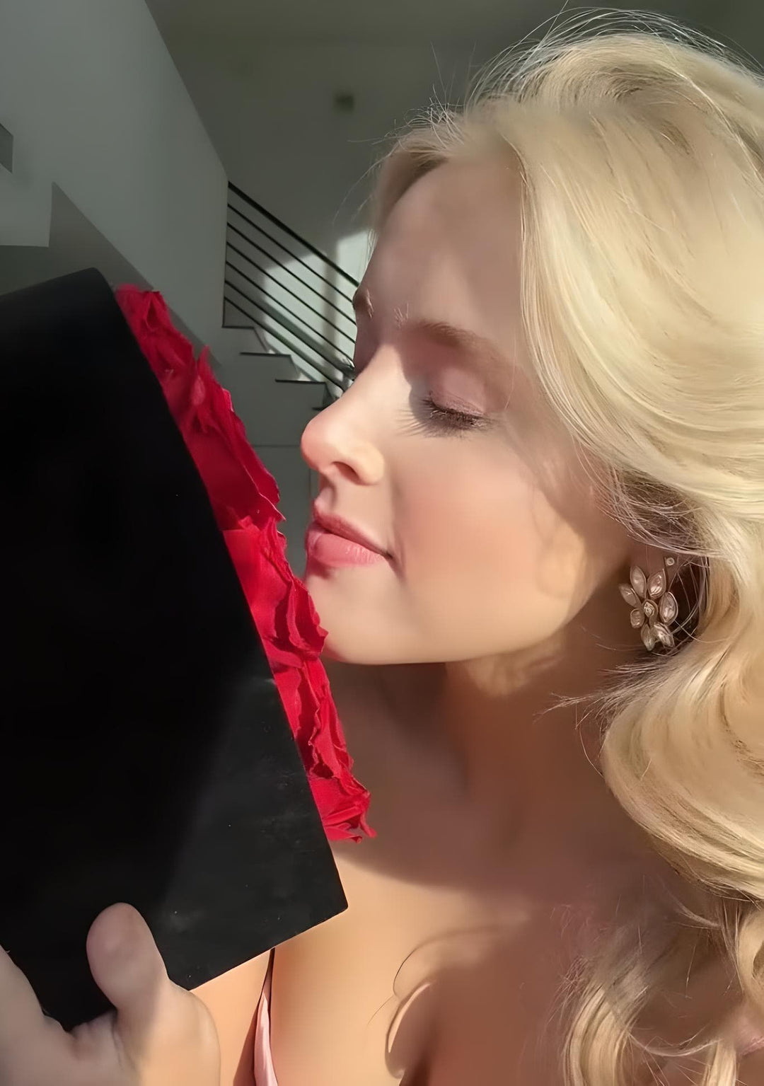 16 Preserved Roses Eternal Forever Rose Gift in Heart-Shaped Black Velvet Box - Valentines  Day Luxury Flowers  to Express Heart Felt Love