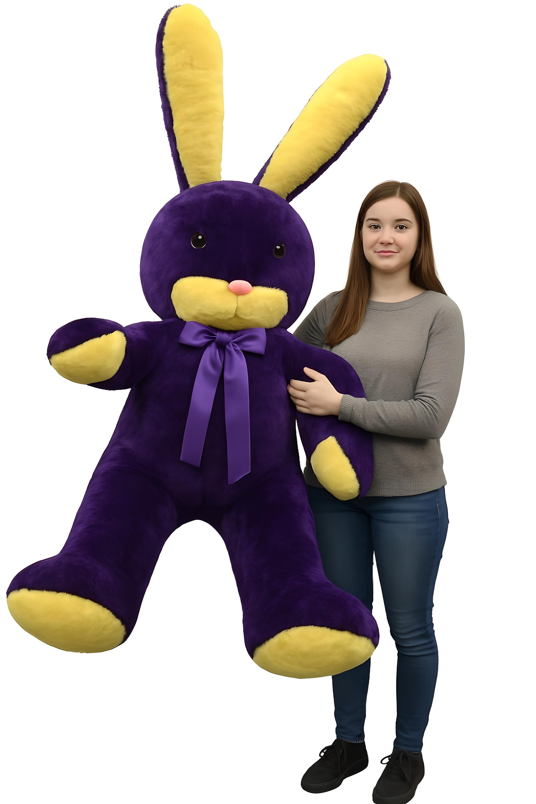 American Made Giant Stuffed Bunny 60 Inch Soft Big Plush 5 Foot Rabbit