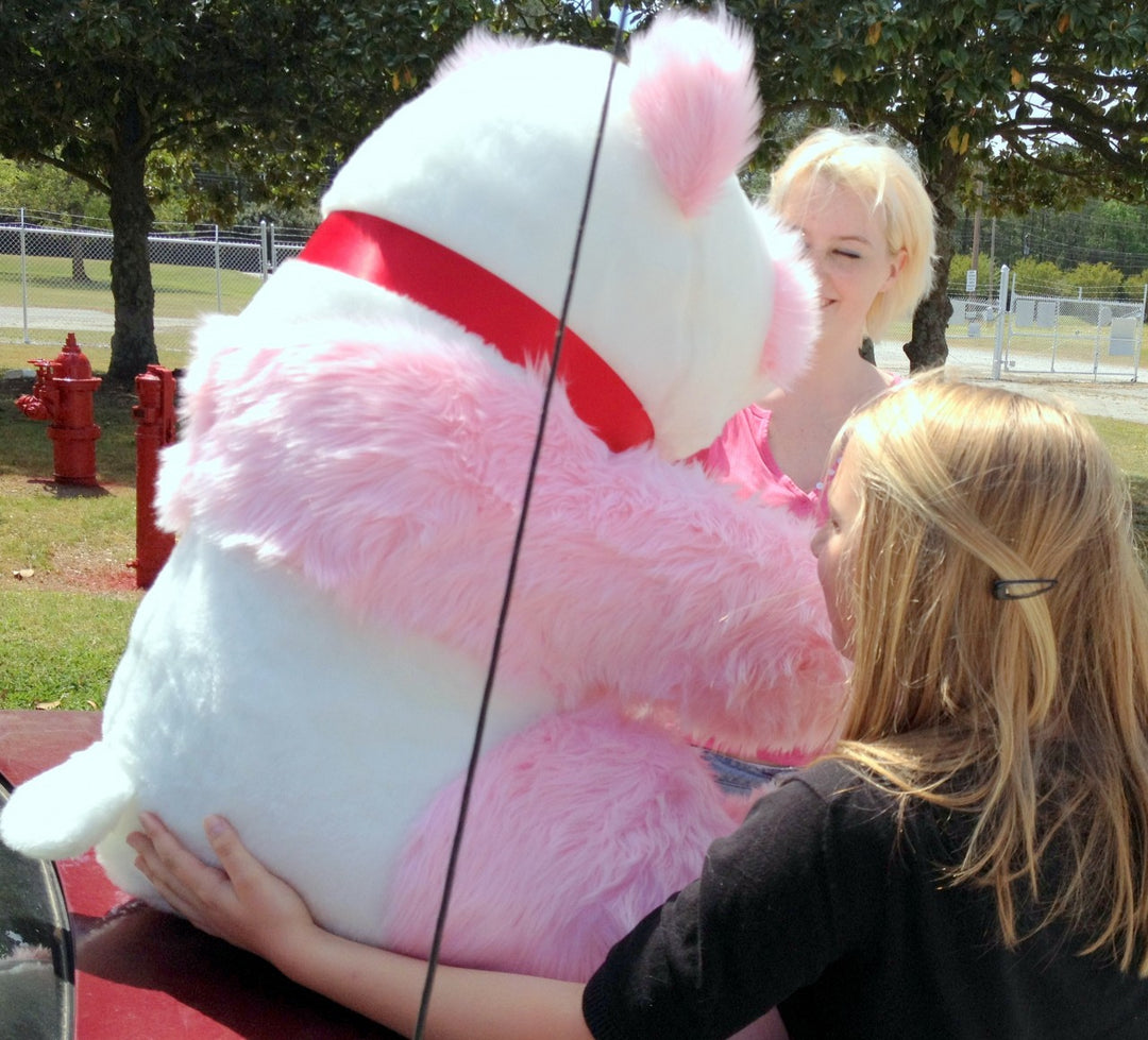 American Made Giant Stuffed Pink Panda Soft Jumbo Teddy Bear Made in USA