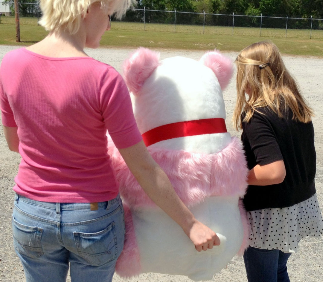 American Made Giant Stuffed Pink Panda Soft Jumbo Teddy Bear Made in USA