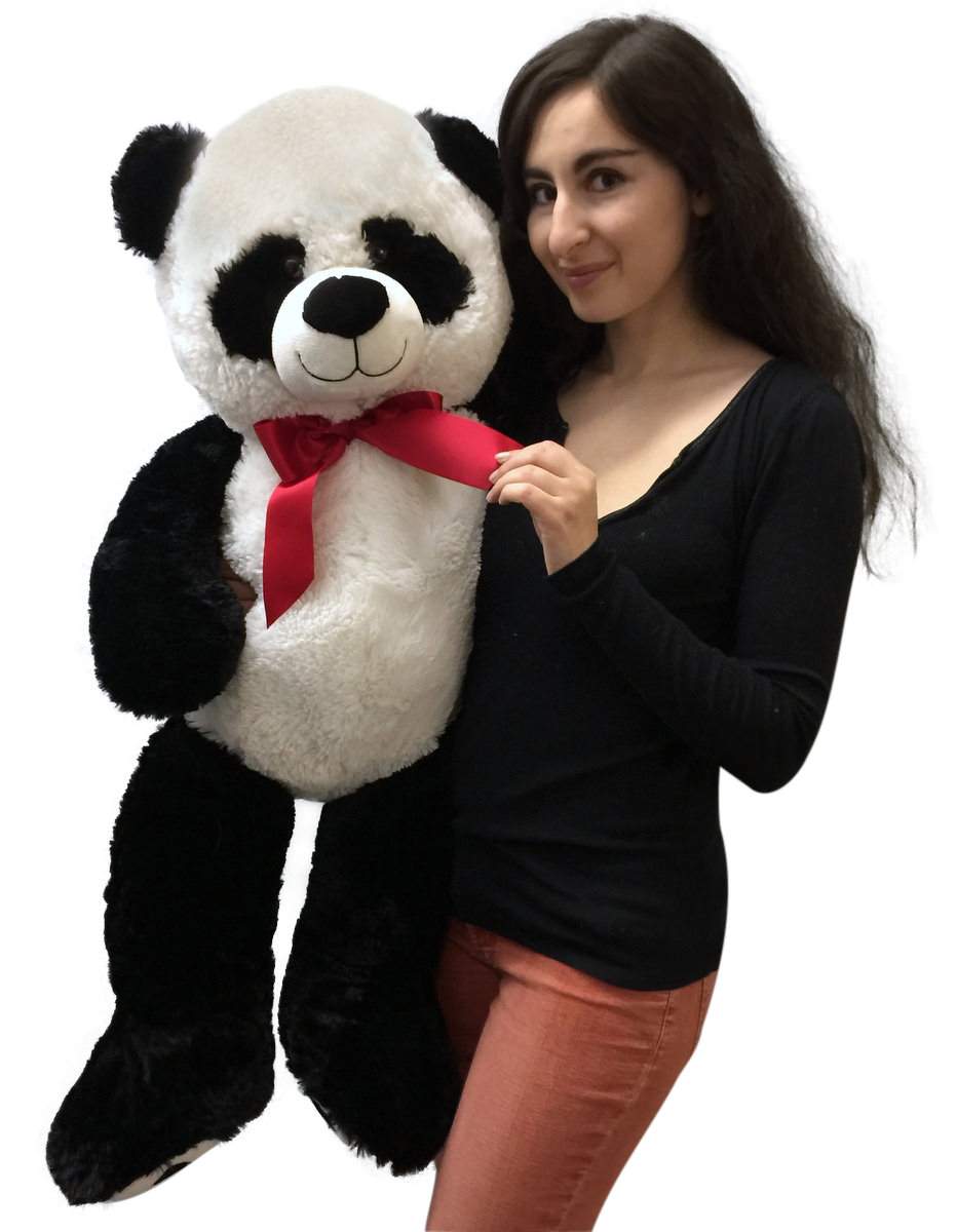 Big Stuffed Panda 36 Inches Soft Large 3 Foot Big Plush Animal
