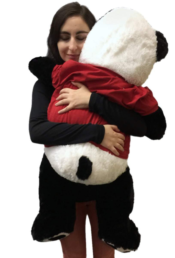 3 Foot Giant Stuffed Panda 36 Inch Soft Wears Removable Tshirt I Love You This Much