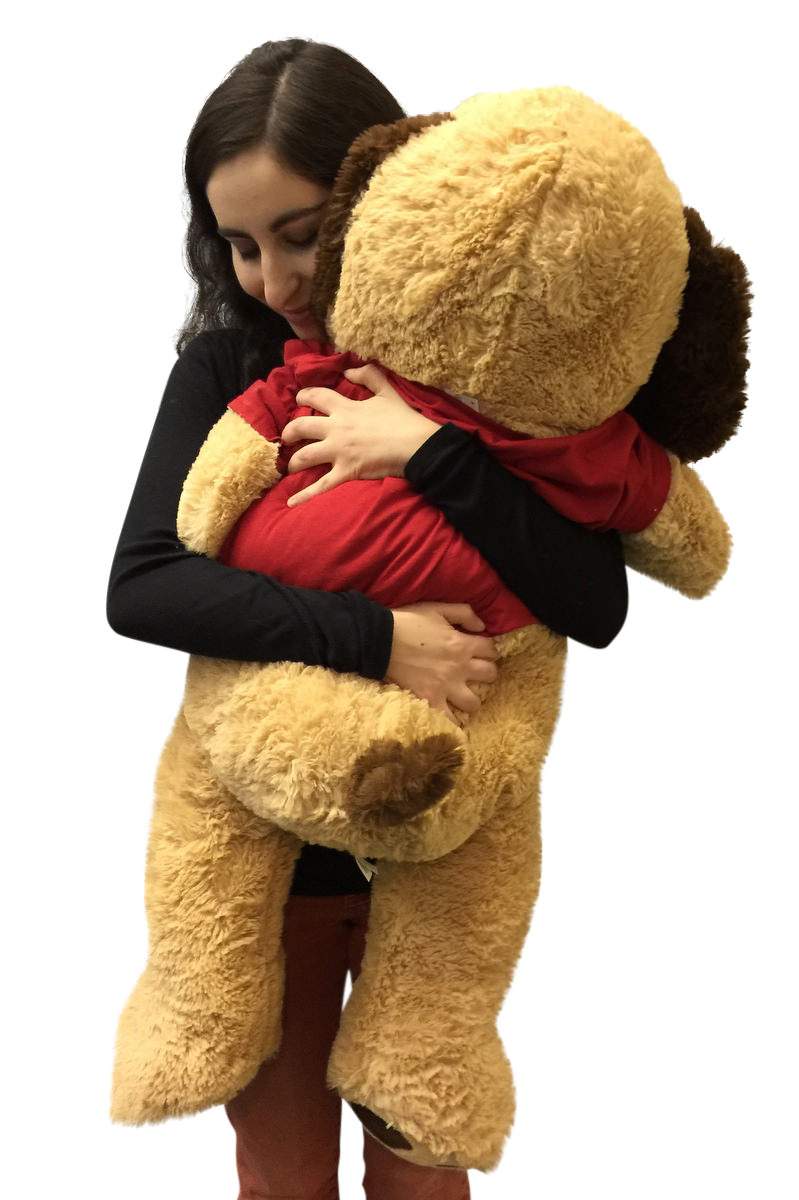 3 Foot Giant Stuffed Puppy Dog 36 Inch Soft Wears Removable Tshirt I Love You This Much