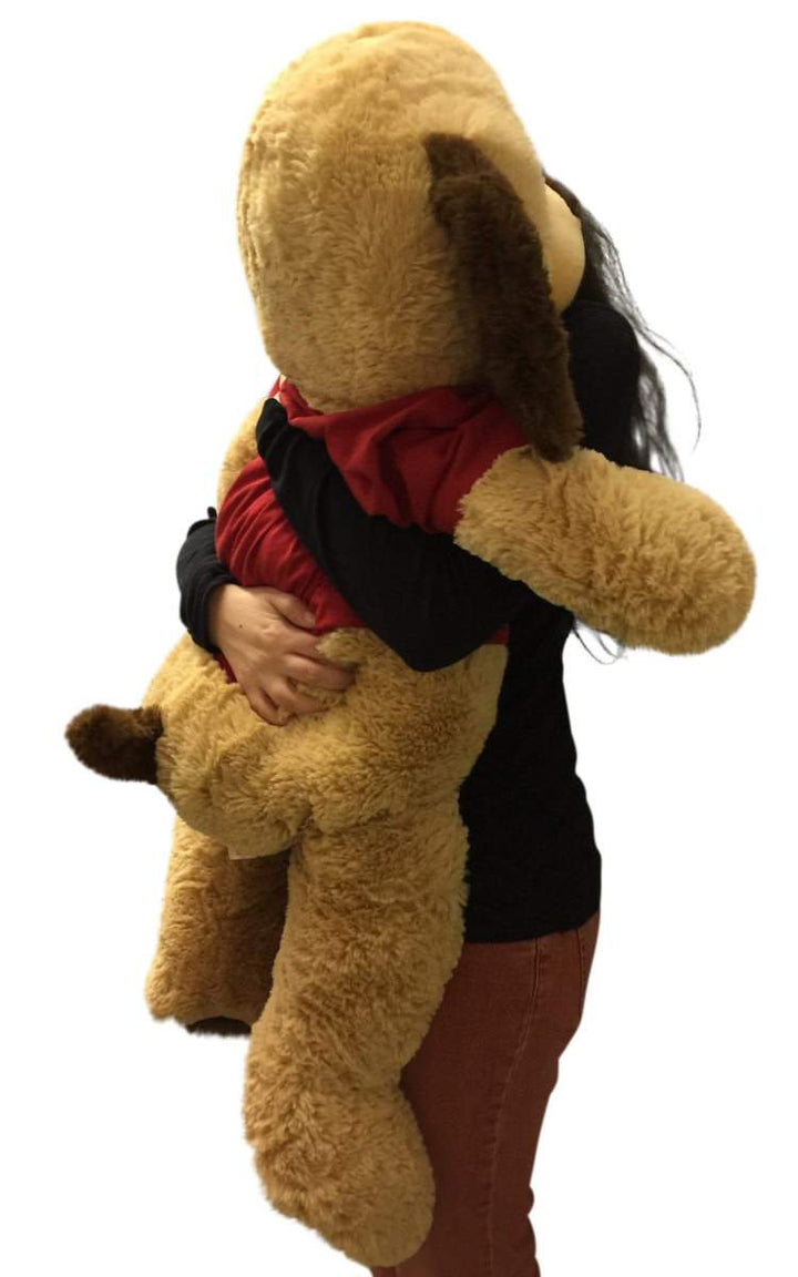 3 Foot Giant Stuffed Puppy Dog 36 Inch Soft Wears Removable Tshirt I Love You This Much