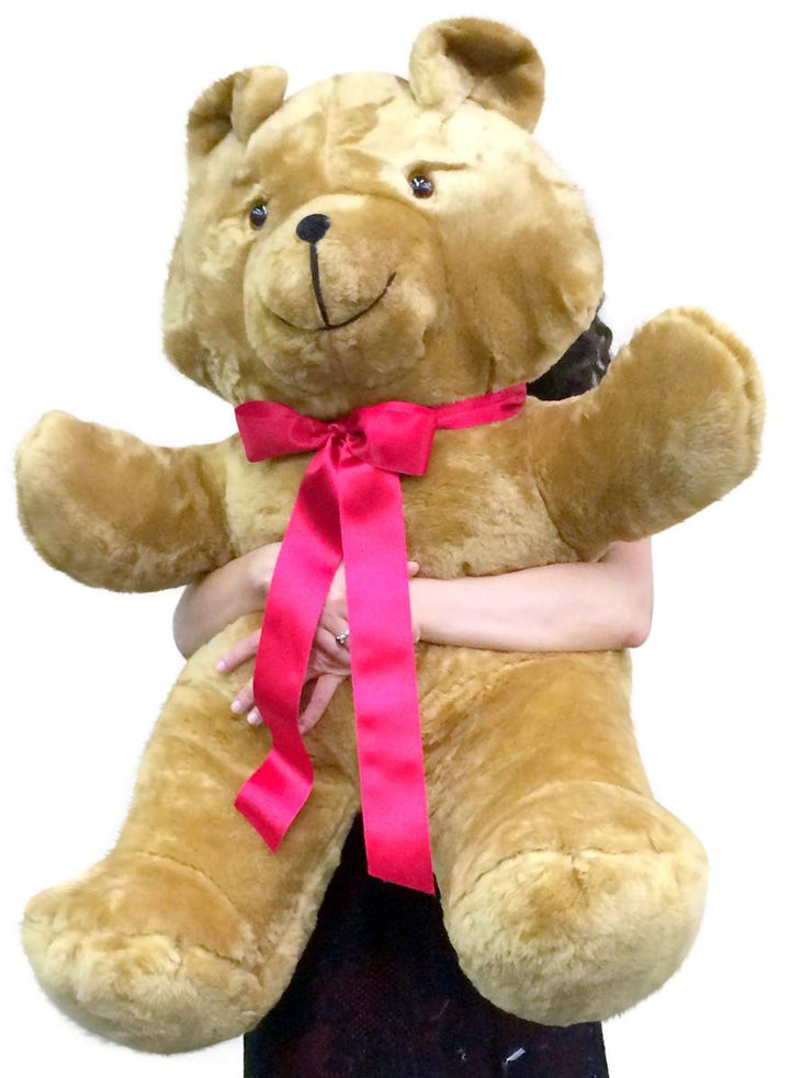 American Made Giant 3 Foot Brown Teddy Bear Soft 36 Inch Made in USA America