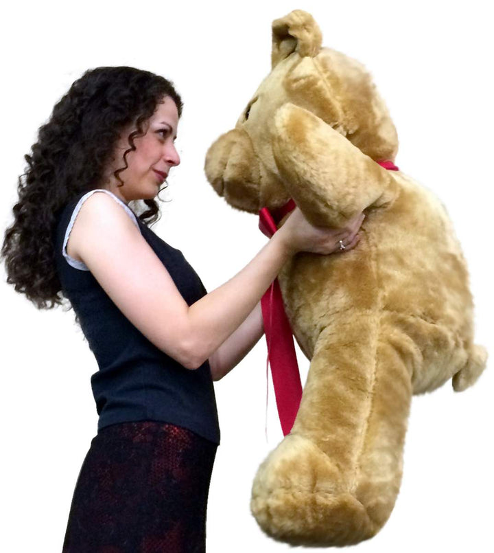 American Made Giant 3 Foot Brown Teddy Bear Soft 36 Inch Made in USA America