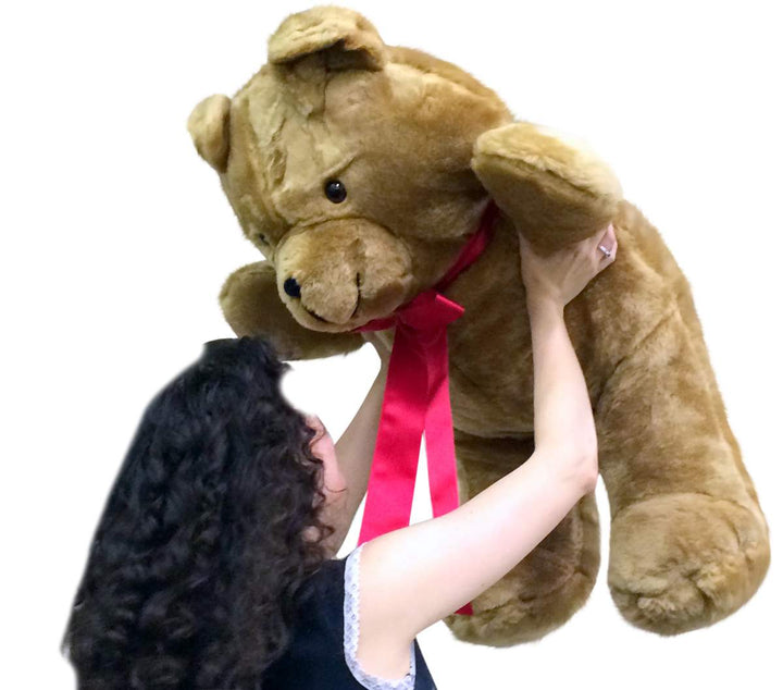 American Made Giant 3 Foot Brown Teddy Bear Soft 36 Inch Made in USA America