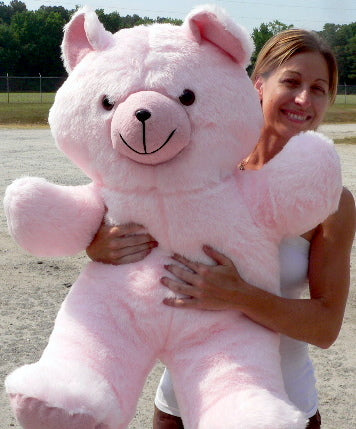 Giant Pink Teddy Bear 36 Inches Soft 3 Foot Teddybear Made in USA