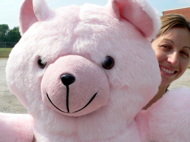 Giant Pink Teddy Bear 36 Inches Soft 3 Foot Teddybear Made in USA
