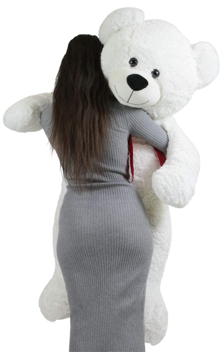 Giant Valentine's Day Teddy Bear 52 Inch White Soft, Premium Quality Big 4 foot  Teddybear
