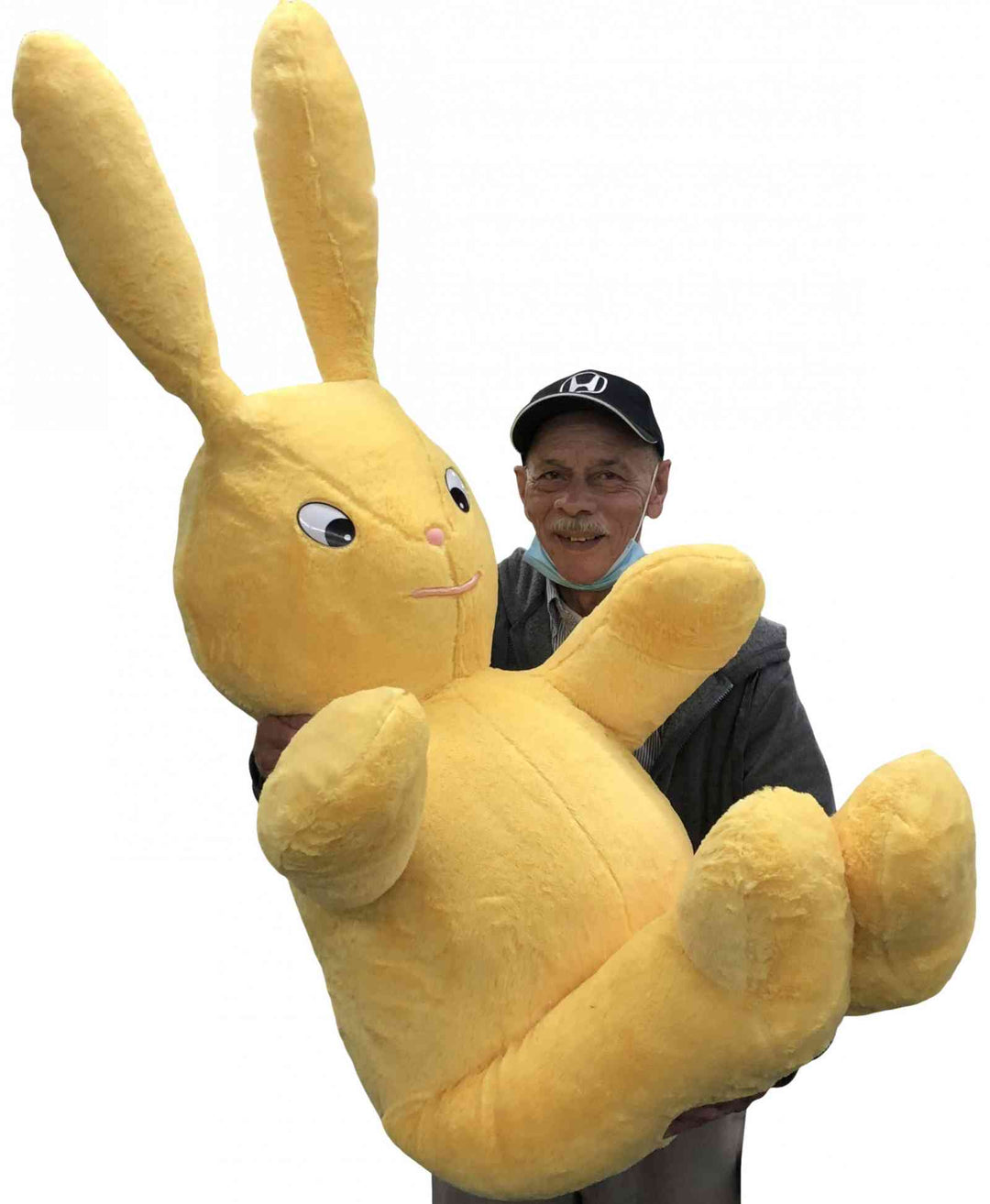 Giant Stuffed Easter Bunny Yellow Color MAde in America