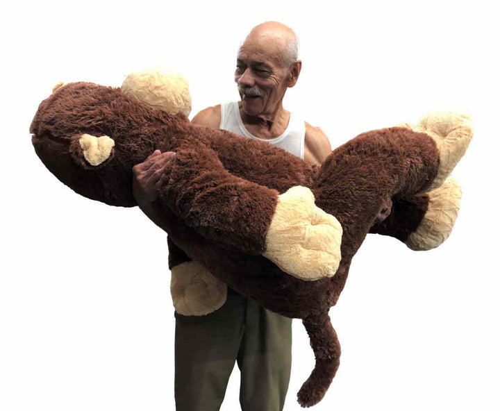Big Plush® Giant Stuffed Monkey 4 Feet Tall Soft Brown Large Plush Animal 48 Inches New