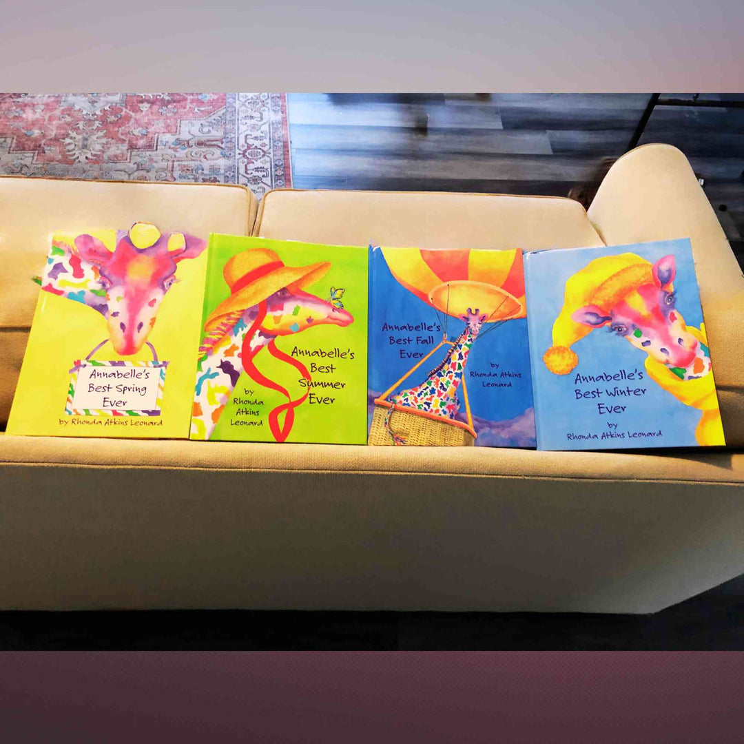 4-Book Set Annabelle the Giraffe Best Spring Summer Autumn and Winter Ever