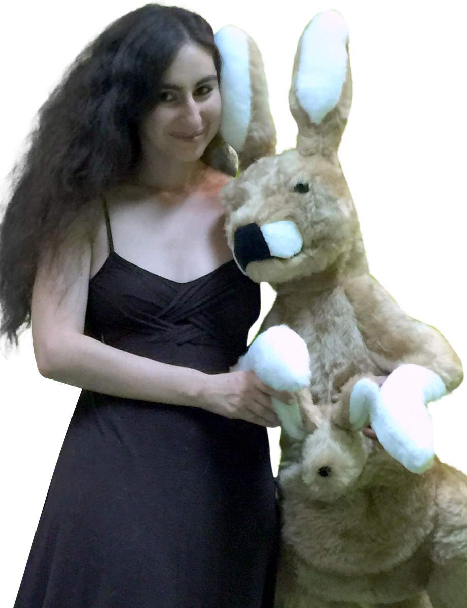 American Made Big Stuffed Kangaroo 42 Inches Tall With Baby in Pouch Made in the USA America