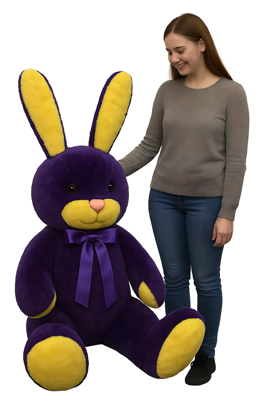 Giant Stuff Rabbit American Made Giant Stuffed Bunny 60 Inch Soft Big Plush 5 Foot Rabbit