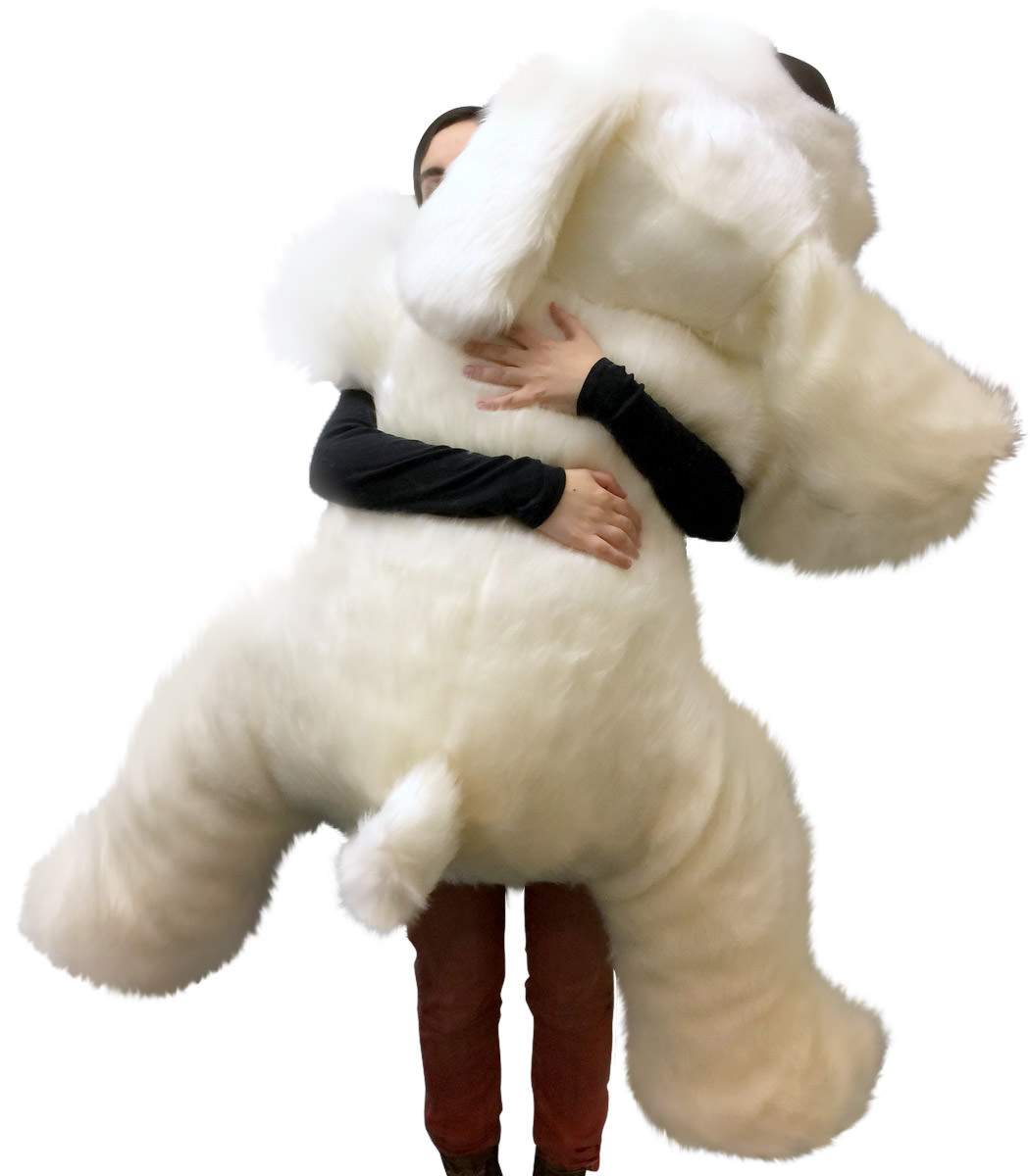 American Made Giant Stuffed 5 Foot Dog 60 Inch Soft Large Plush Puppy White Color