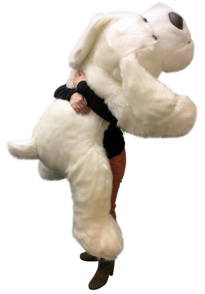 American Made Giant Stuffed 5 Foot Dog 60 Inch Soft Large Plush Puppy White Color