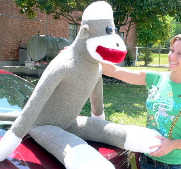 American Made Giant Sock Monkey 54 Inches Soft Made in the USA America