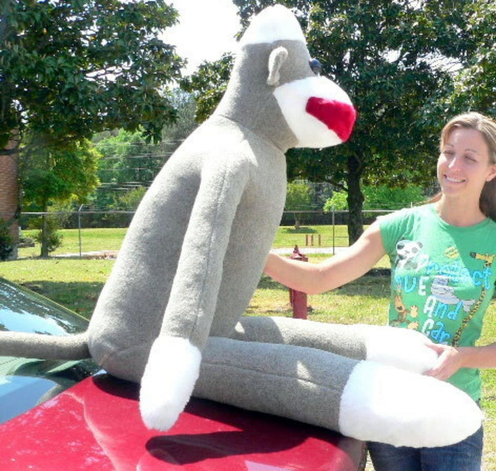 American Made Giant Sock Monkey 54 Inches Soft Made in the USA America