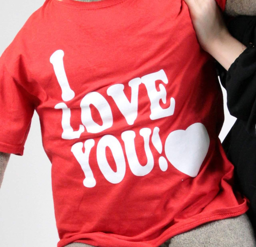 American Made Big Plush Giant Sock Monkey 54 Inch Soft Wears Removable T-shirt I LOVE YOU