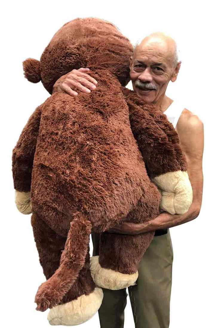 Big Plush® Giant Stuffed Monkey 4 Feet Tall Soft Brown Large Plush Animal 48 Inches New