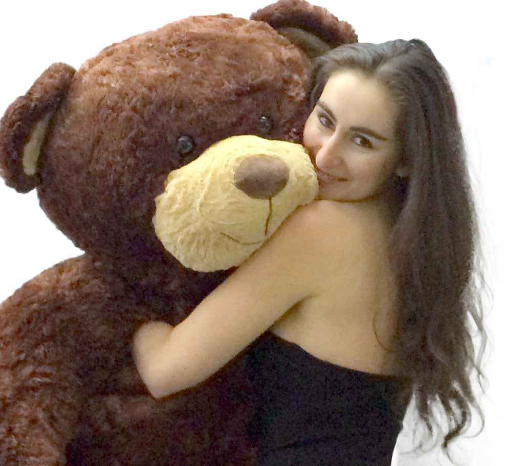 5 Foot Teddy Bear Soft Brown Premium Giant Stuffed Animal 60 Inch Snuggle Buddy  - Big Plush 