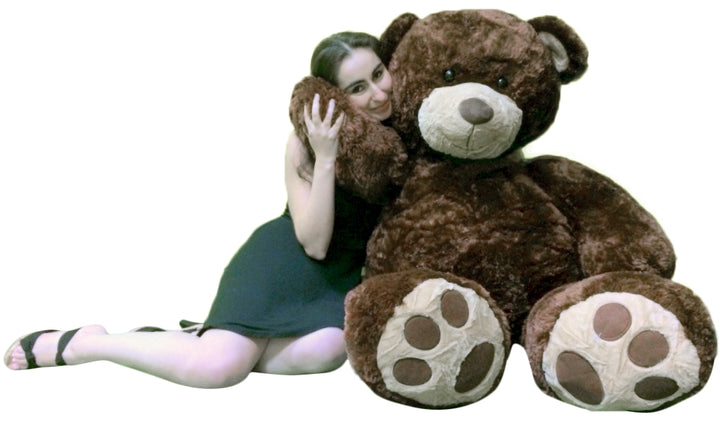 5 Foot Teddy Bear Soft Brown Premium Giant Stuffed Animal 60 Inch Snuggle Buddy  - Big Plush 