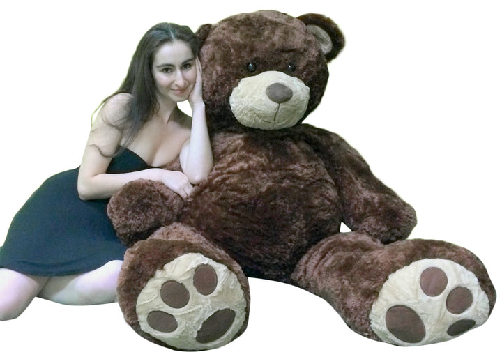 5 Foot Teddy Bear Soft Brown Premium Giant Stuffed Animal 60 Inch Snuggle Buddy  - Big Plush 