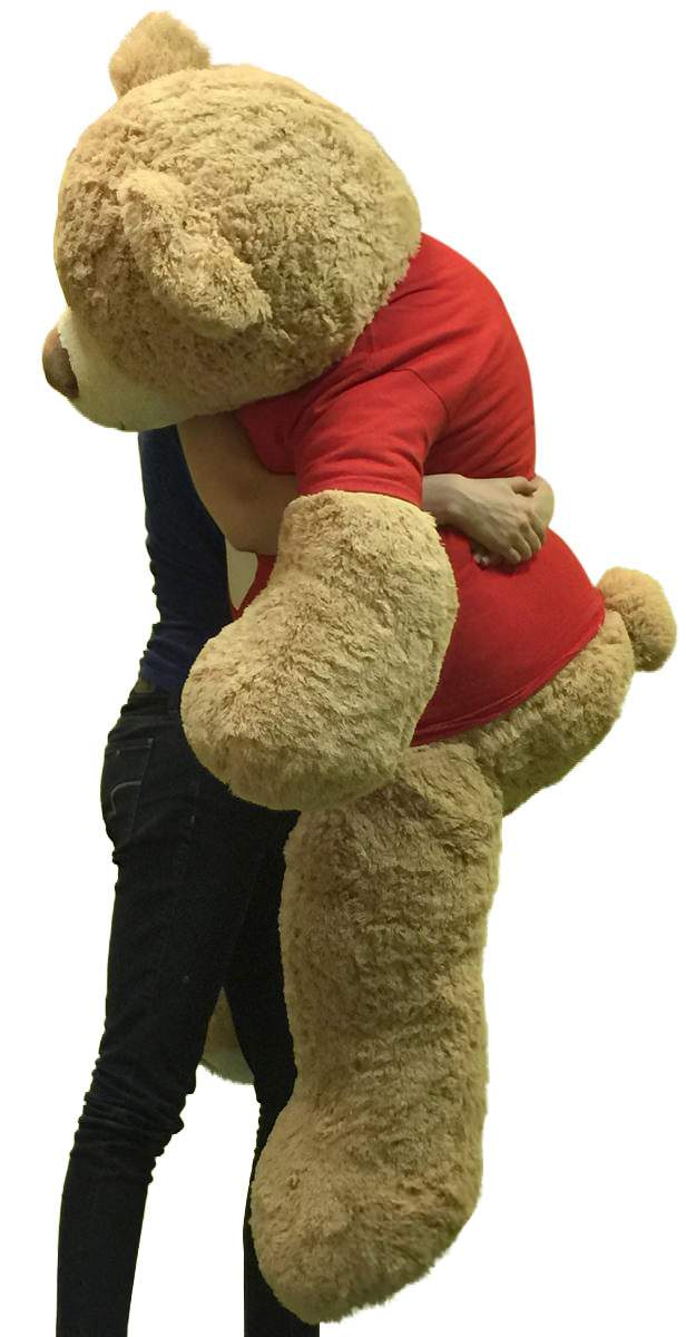 I Love You Giant 5 Foot Teddy Bear Soft 60 Inch Wears I Love You T-shirt
