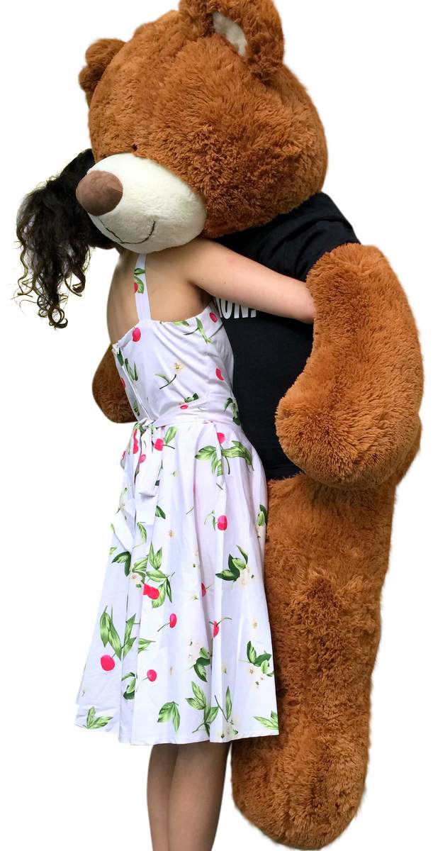 Big Plush 5 Foot  Graduation Teddy Bear Soft, T shirt says HAPPY GRADUATION
