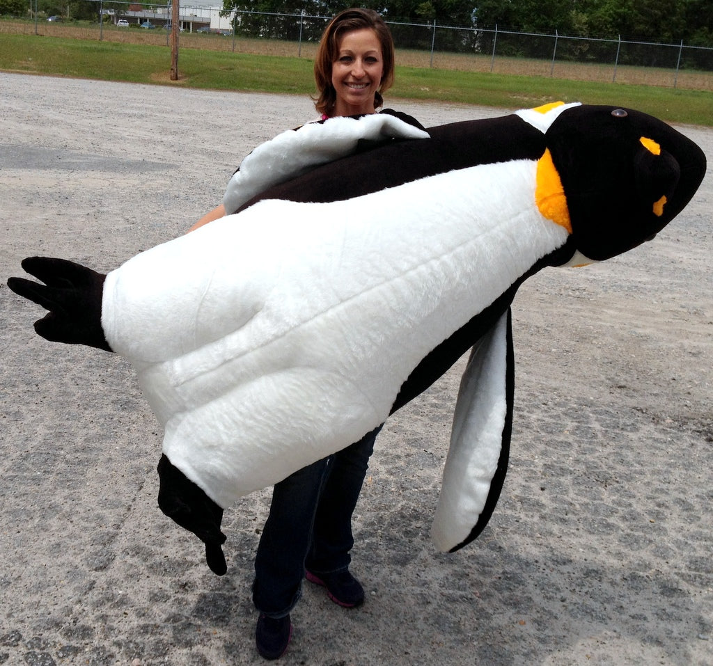 American Made Giant 5 Foot Stuffed Penguin Huge Soft Oversized Plush Animal