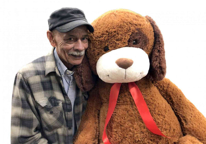 Giant Stuffed Dog 5 Feet 60 inches 153 cm Huge Soft Adorable Big Plush Puppy