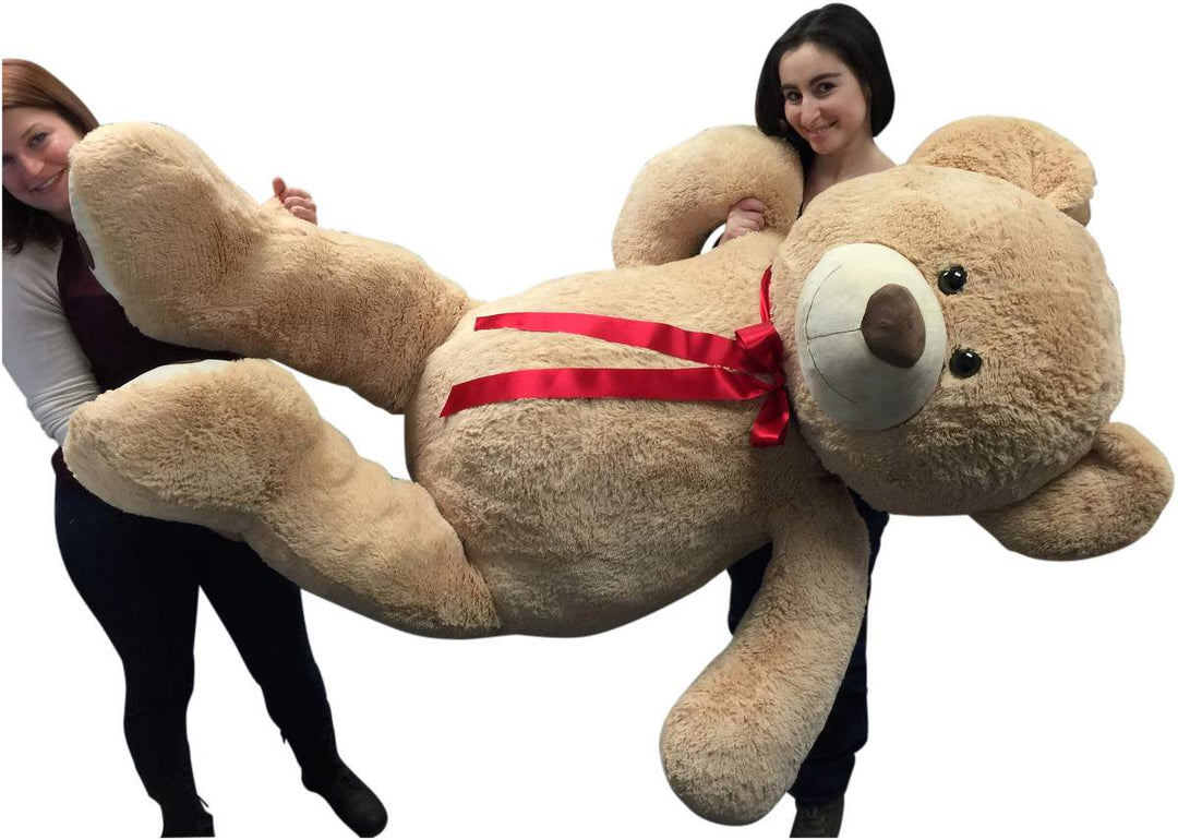 Big Plush Giant 6 Ft Teddy Bear 72 Inch Tan Soft Oversized Teddybear Weighs 20 Pounds