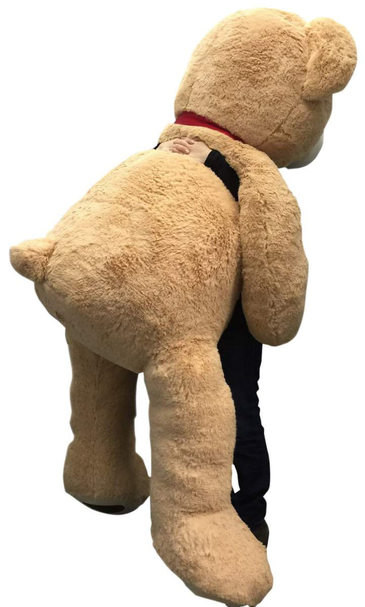 Big Plush Giant 6 Ft Teddy Bear 72 Inch Tan Soft Oversized Teddybear Weighs 20 Pounds
