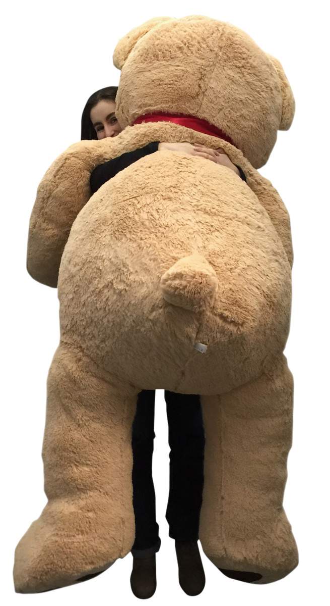 Big Plush Giant 6 Ft Teddy Bear 72 Inch Tan Soft Oversized Teddybear Weighs 20 Pounds