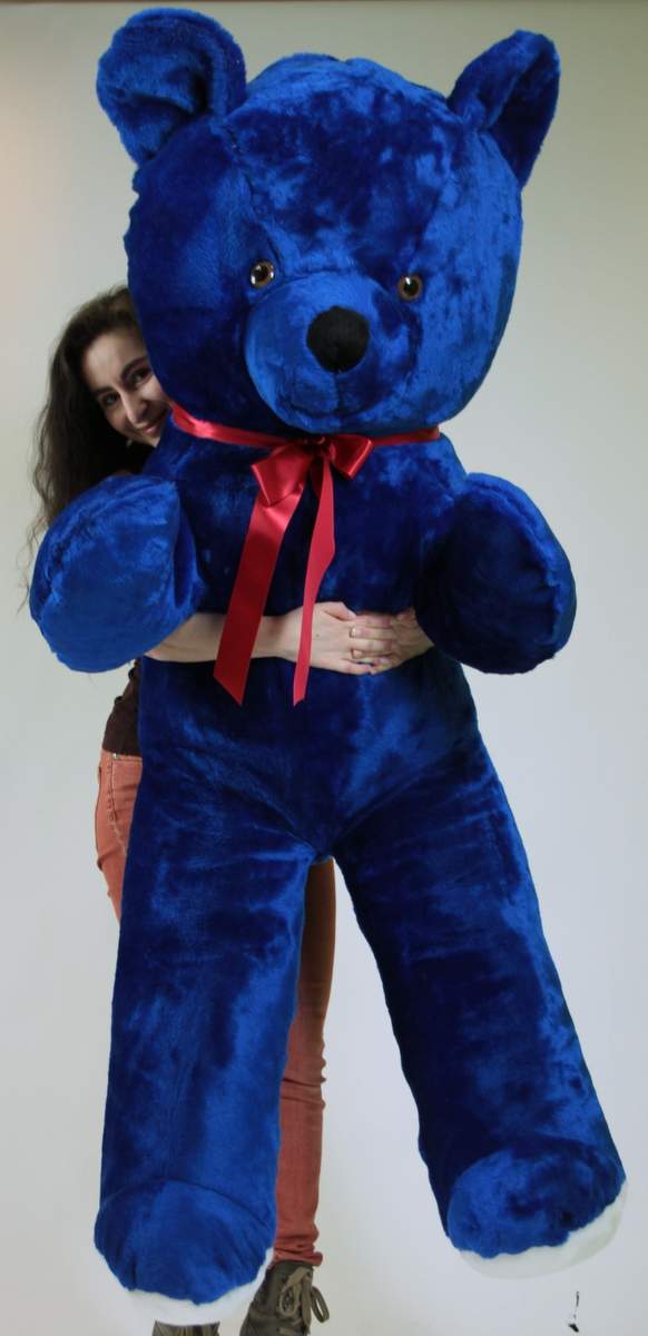 American Made 6 Foot Giant Royal Blue Teddy Bear Soft 72 Inch Life Sized Stuffed Animal