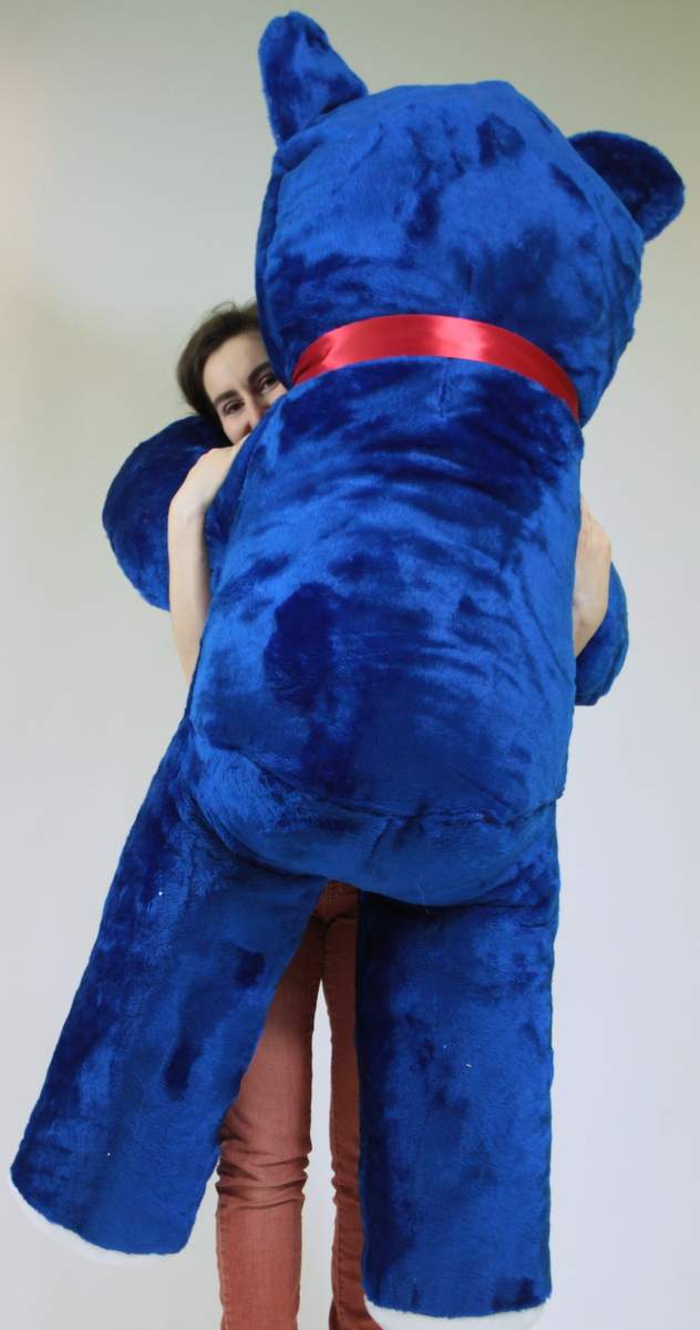 American Made 6 Foot Giant Royal Blue Teddy Bear Soft 72 Inch Life Sized Stuffed Animal