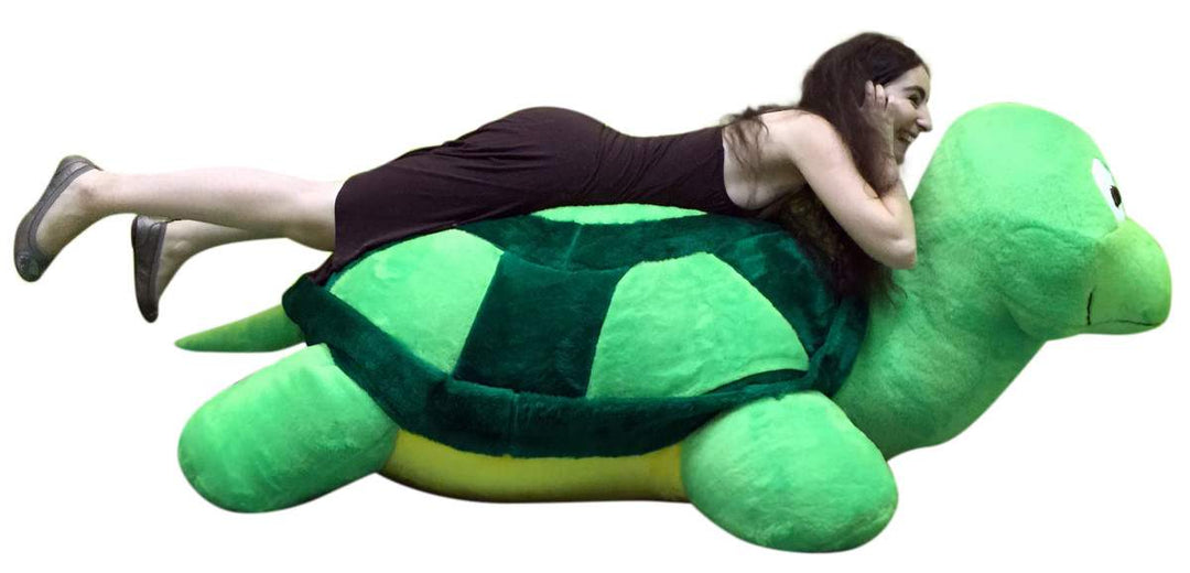 American Made Giant Stuffed Turtle 68 Inch Soft Extremely Large Plush Animal, Weighs 30 Pounds