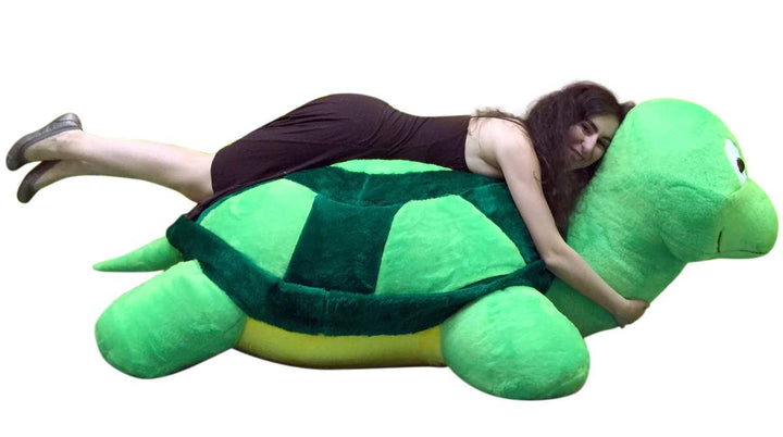 American Made Giant Stuffed Turtle 68 Inch Soft Extremely Large Plush Animal, Weighs 30 Pounds