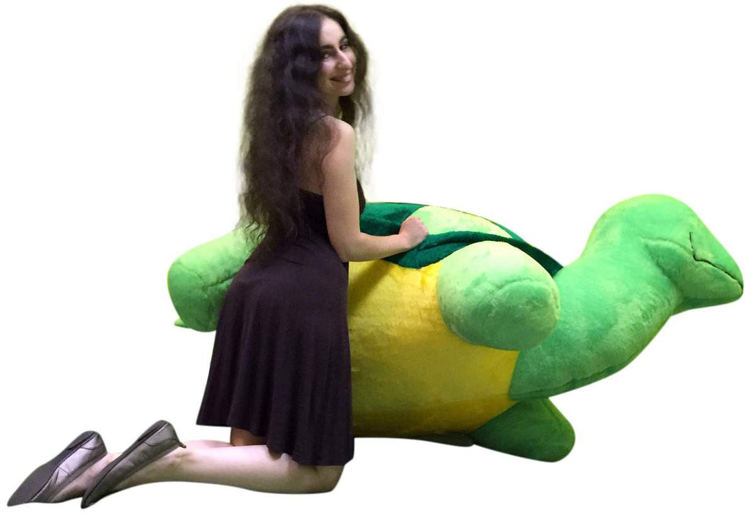 American Made Giant Stuffed Turtle 68 Inch Soft Extremely Large Plush Animal, Weighs 30 Pounds