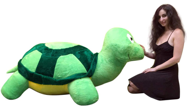 American Made Giant Stuffed Turtle 68 Inch Soft Extremely Large Plush Animal, Weighs 30 Pounds