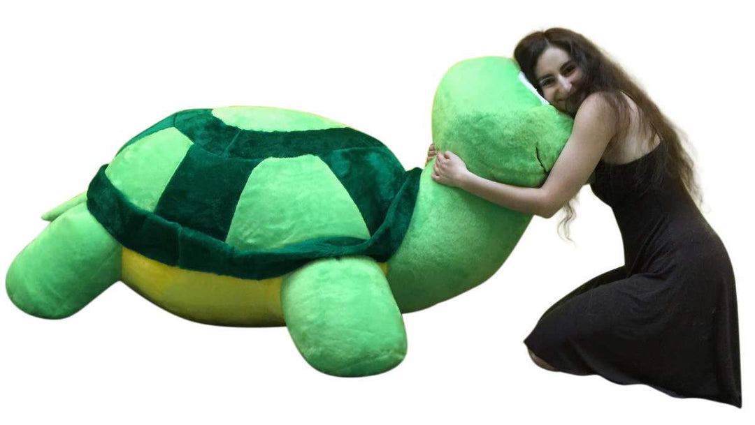 American Made Giant Stuffed Turtle 68 Inch Soft Extremely Large Plush Animal, Weighs 30 Pounds