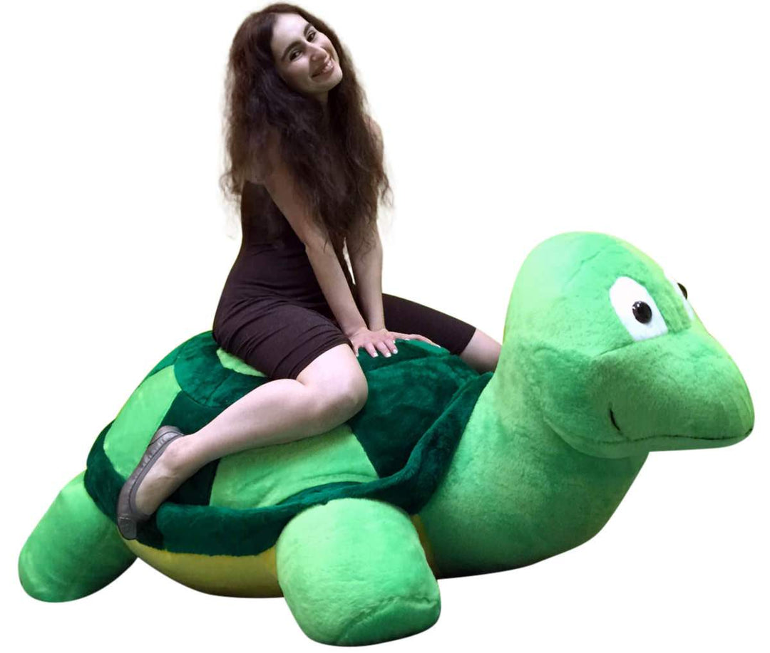 American Made Giant Stuffed Turtle 68 Inch Soft Extremely Large Plush Animal, Weighs 30 Pounds