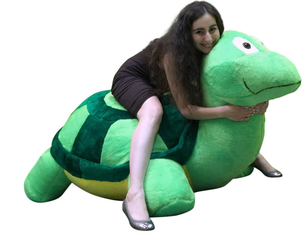 American Made Giant Stuffed Turtle 68 Inch Soft Extremely Large Plush Animal, Weighs 30 Pounds