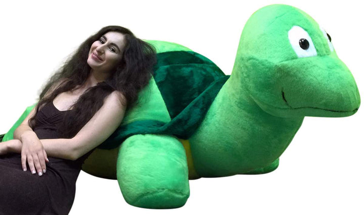 American Made Giant Stuffed Turtle 68 Inch Soft Extremely Large Plush Animal, Weighs 30 Pounds