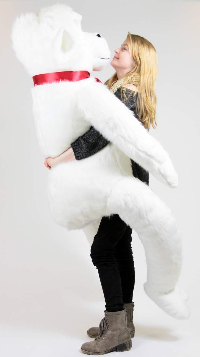 American Made White 6 Foot Giant Stuffed Gorilla 72 Inch Soft Huge Stuffed Monkey