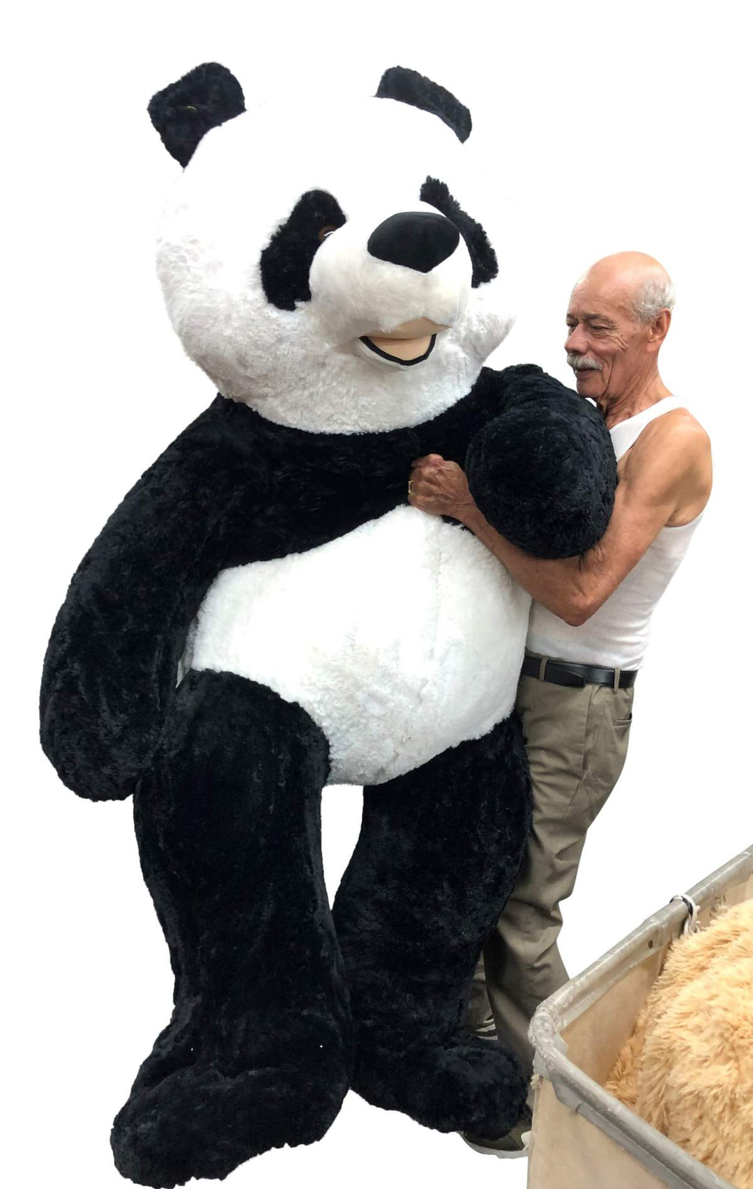 Giant Stuffed Panda 7 Feet Tall 84 Inches Soft 213 cm Big Plush Huge Stuffed Animal