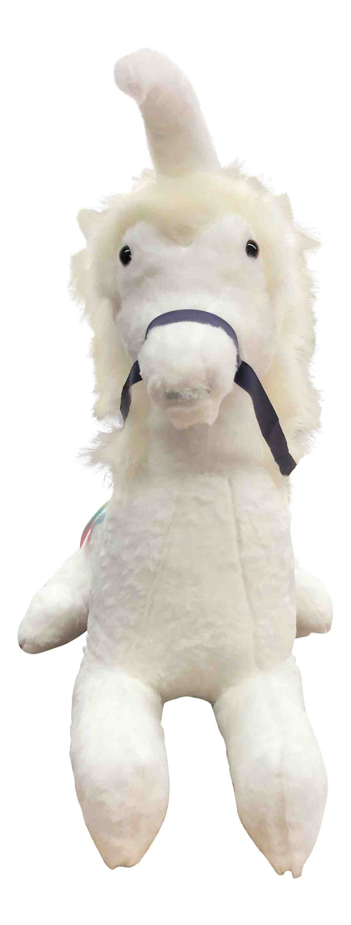 American Made White Giant Stuffed Unicorn Soft 4 Feet Wide, 3 Feet Tall