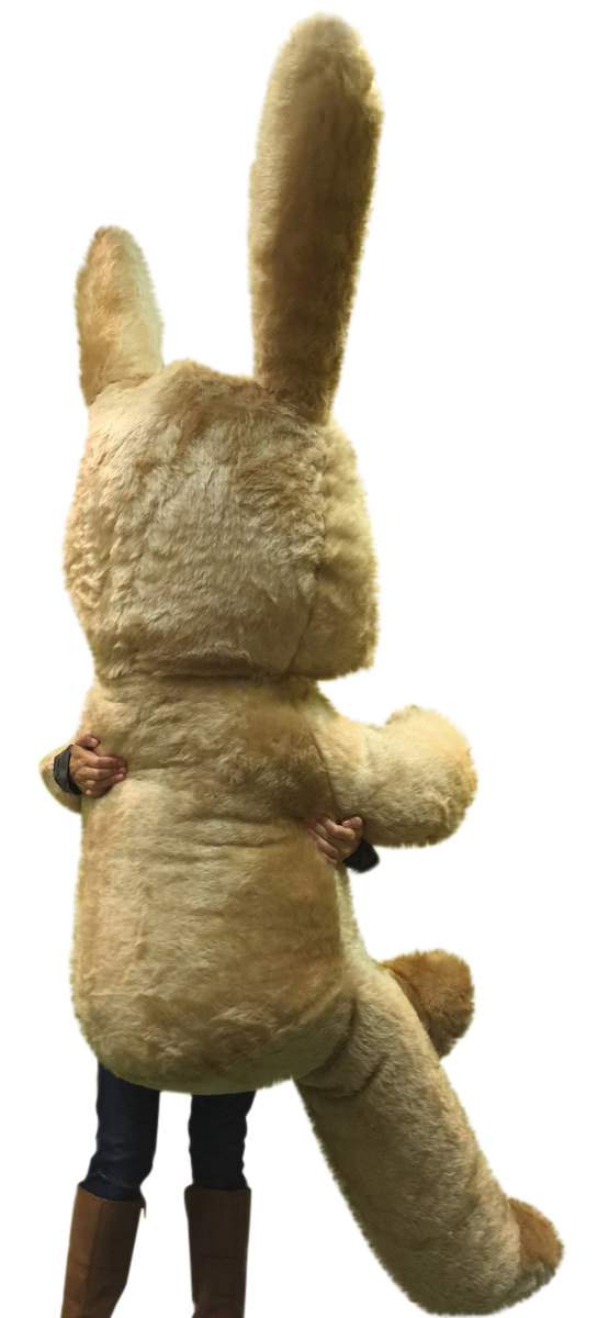 American Made Giant Stuffed Bunny 84 Inches Soft Brown 7 Foot Huge Plush Rabbit