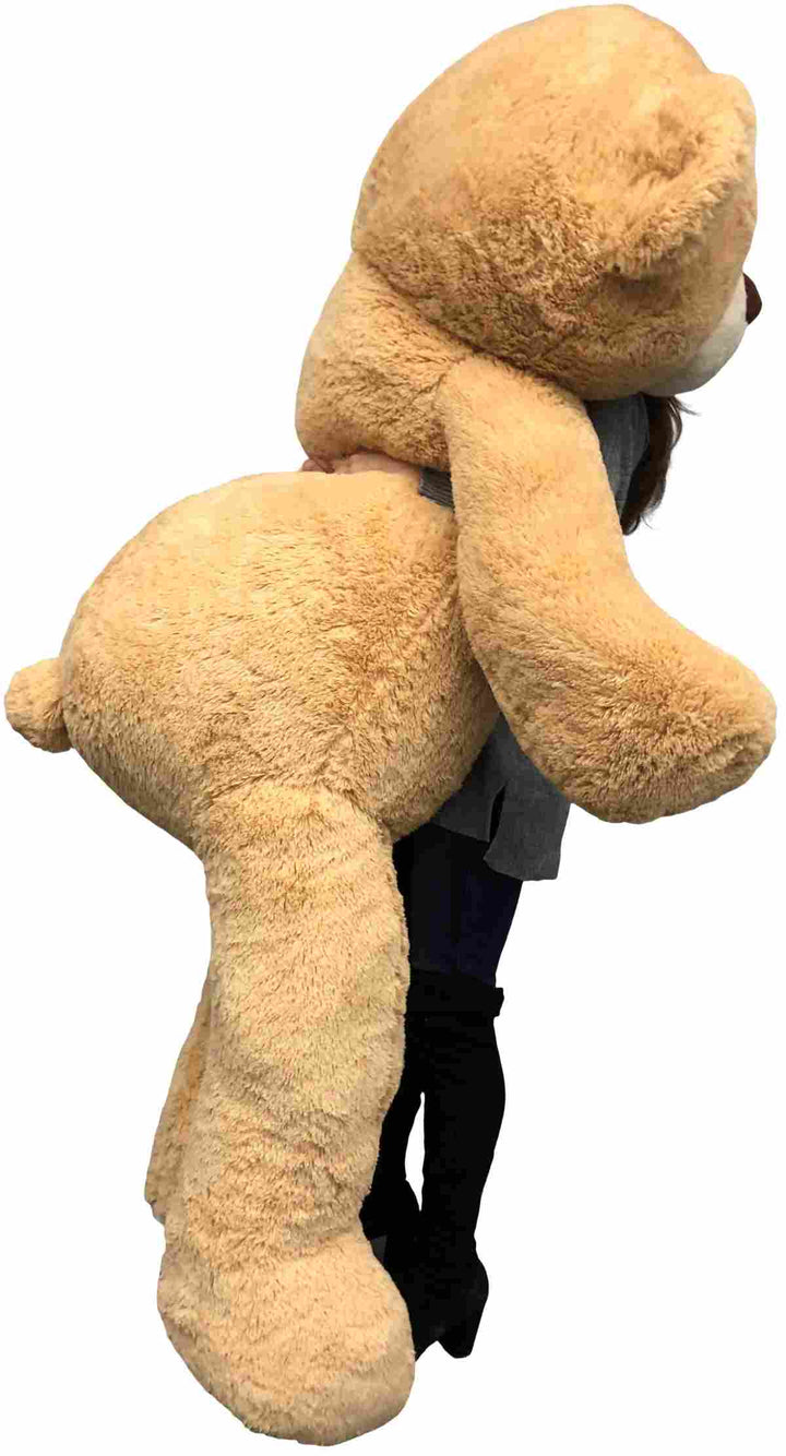 Big Plush Giant 6 Foot Teddy Bear Six Feet Tall 72 inches 183 cm Tan Color Soft Smiling Big Teddybear 6 Foot Bear Ultra Premium Quality
